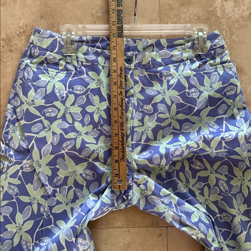 Lilly Pulitzer purple and green pants size 10 - Picture 6 of 7